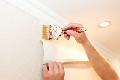 Pose de papier peint à Plourac'h — revêtements muraux et toiles de verre